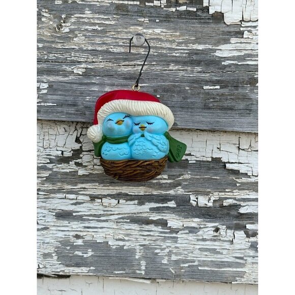 1982 AVON'S NESTLED TOGETHER Little Snugglers Keepsake Ornament in Box - Picture 3 of 9